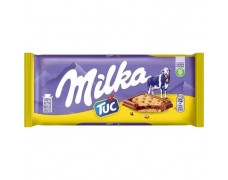Pieninis šokoladas MILKA su TUC krekeriais, 87g
